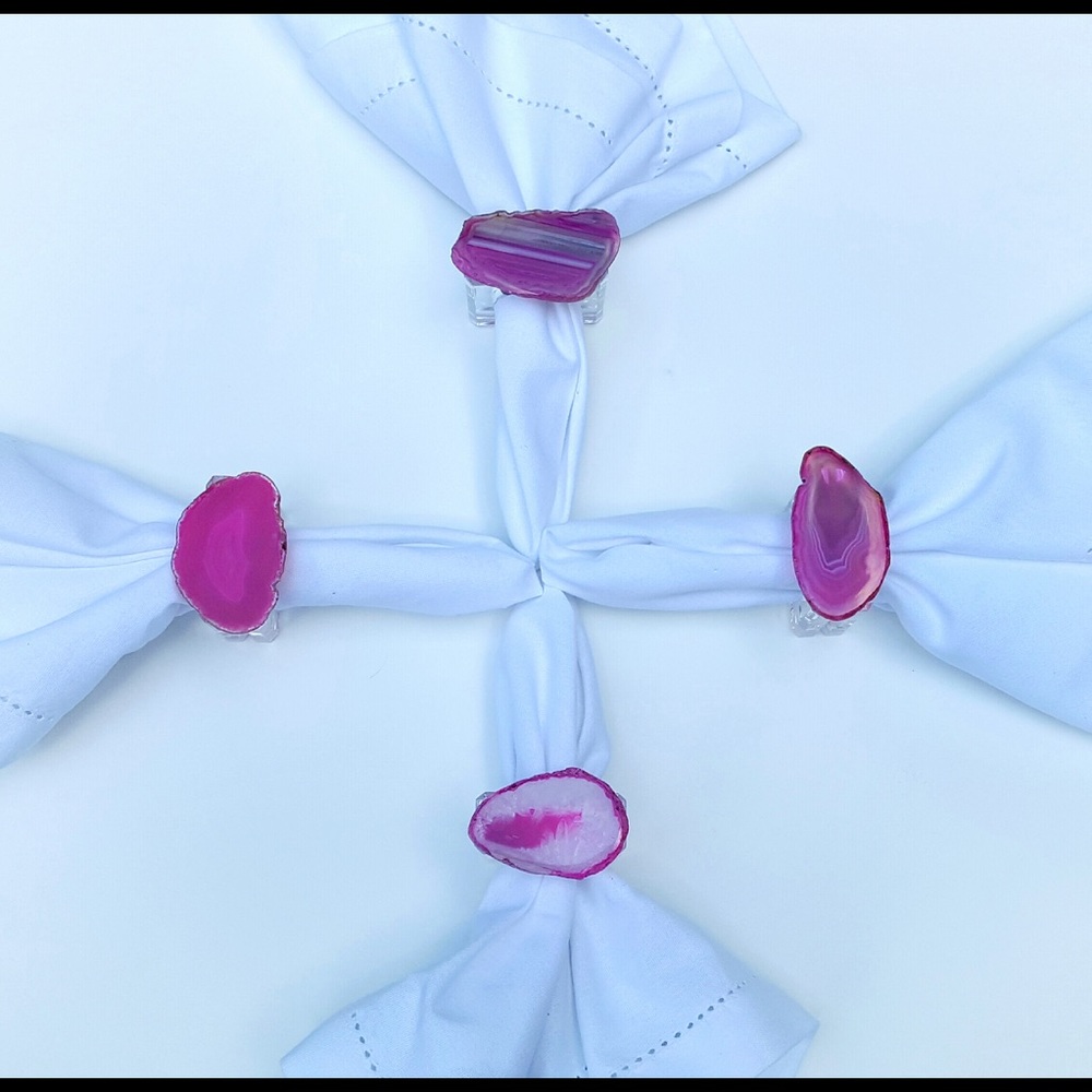 Lucite Napkin Rings - Picture 6 of 8